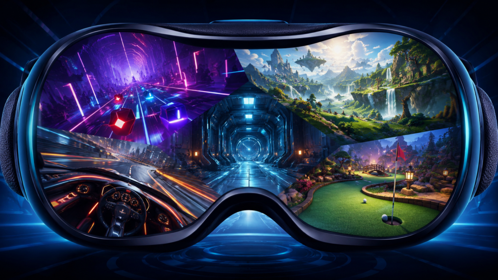 Selection of the best virtual reality games to play in 2026